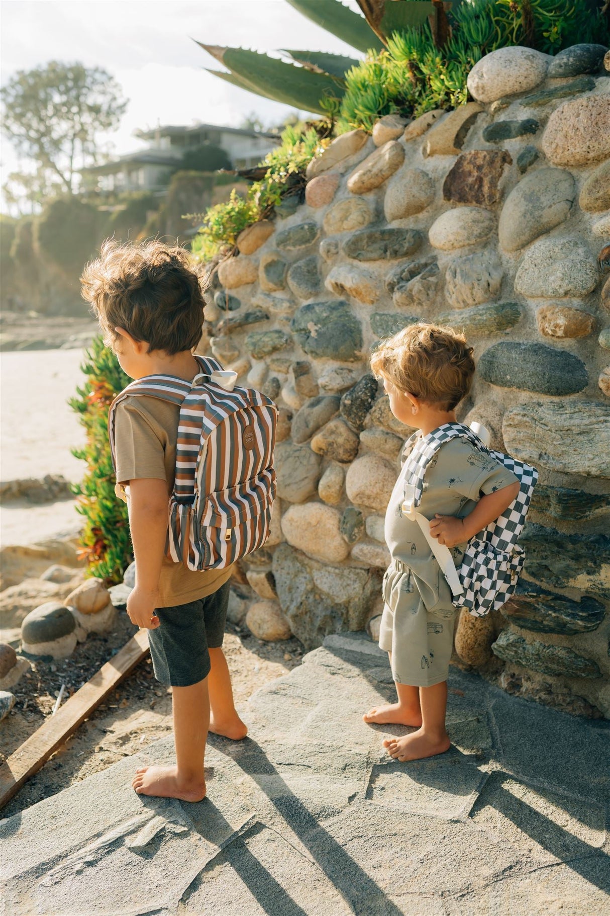 Sunset Stripes Mini Backpack - HoneyBug 