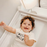 Milk Belly Organic Cotton Baby Bodysuit Short Sleeve - HoneyBug 