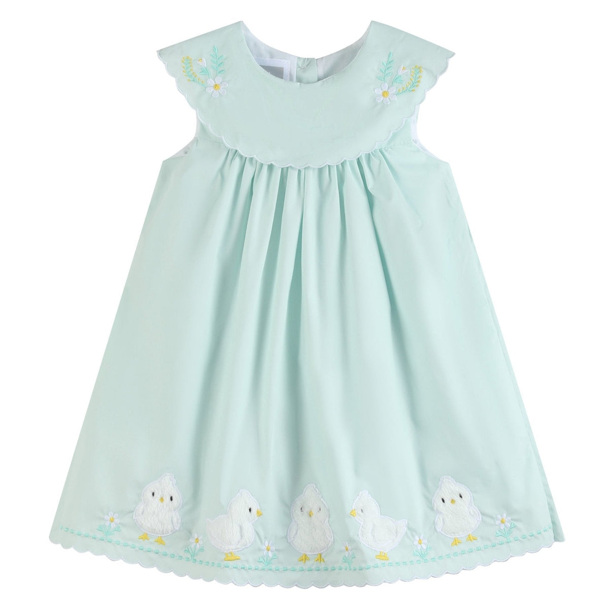 Misty Blue Fuzzy Chickies Dress