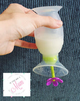Haakaa Gen 2 Silicone Breast Pump with Suction Base 5 oz and Silicone Flower Stopper Set - HoneyBug 