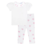 Pink Stars Tee-Leggings Set
