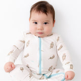 Otter Zippered Footie - HoneyBug 