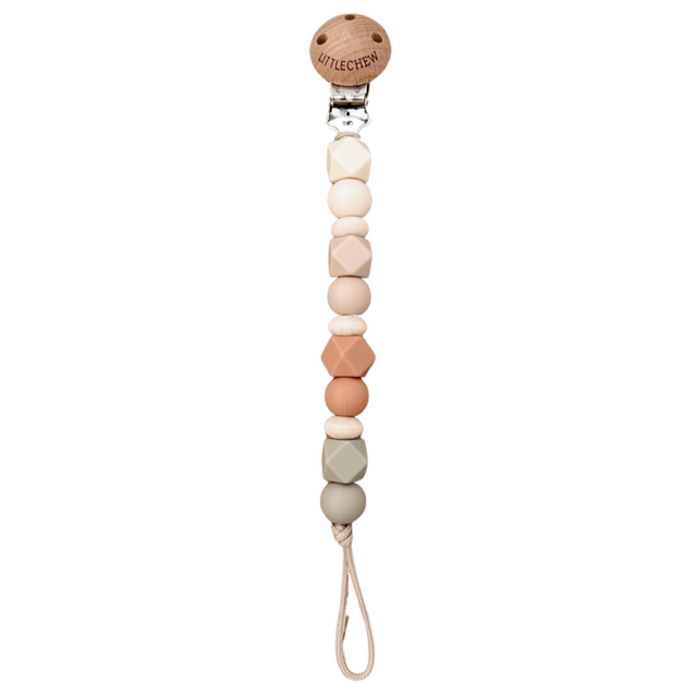 Pacifier Clip - Robin | Coral - HoneyBug 