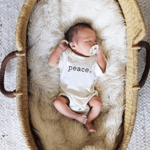 graphic bodysuit | peace - HoneyBug 