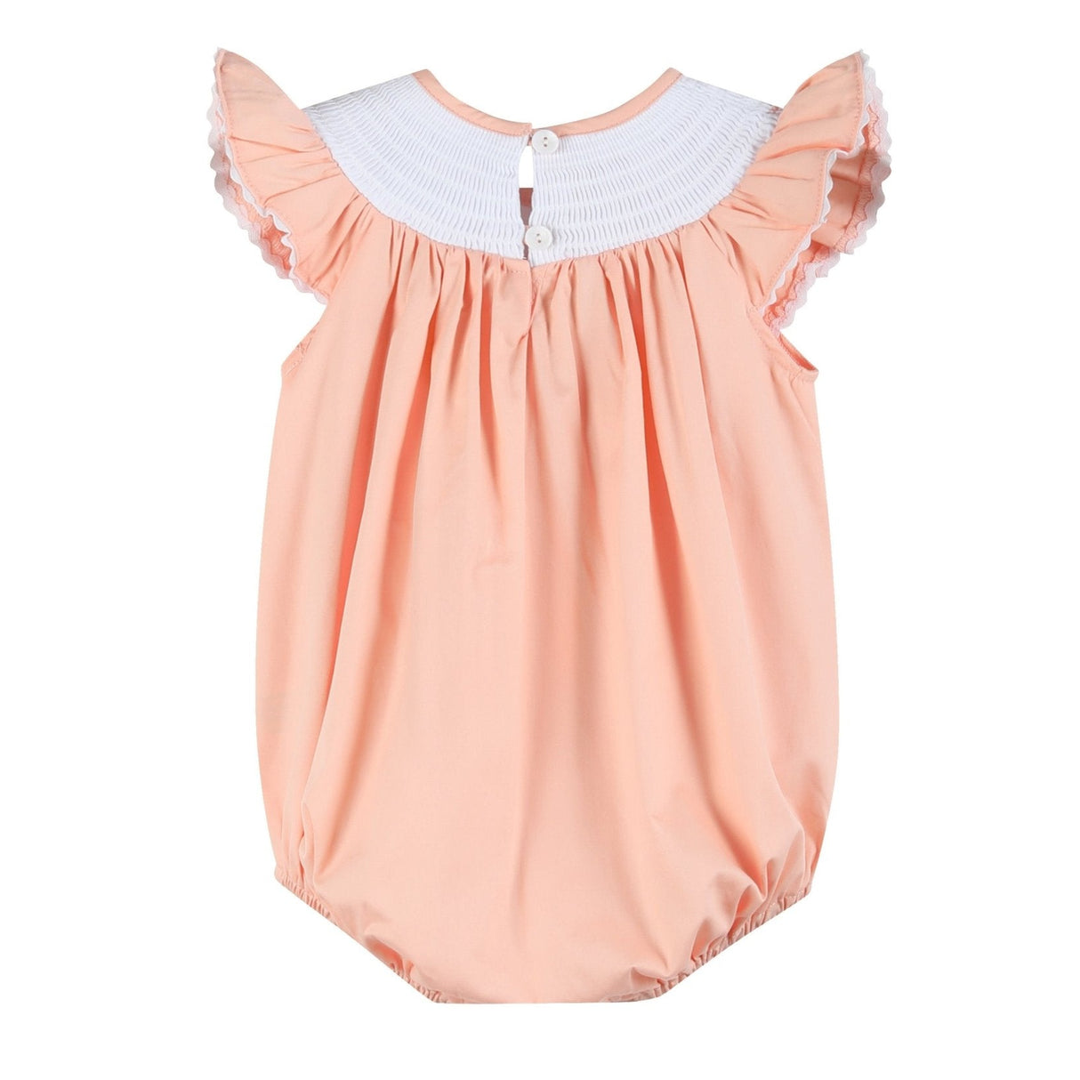 Pink Flamingo Smocked Flutter Romper
