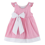 Pink Gingham Bow Dress