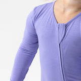 Poppin Purple Bamboo Convertible Footie - HoneyBug 