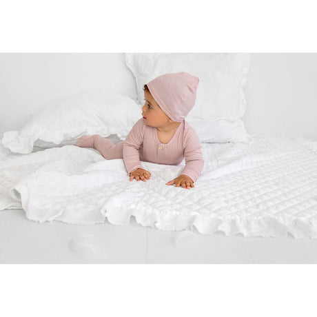 Henley Footie- Blush - HoneyBug 