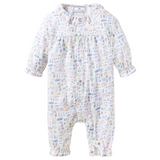 Baby's Twill Madeline Romper in Baking Spirits Bright - HoneyBug 