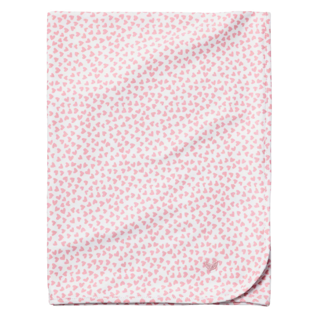 Pima Baby Blanket in Sweethearts - HoneyBug 