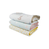 Dinosaur Pattern Printed Knit Blanket - HoneyBug 