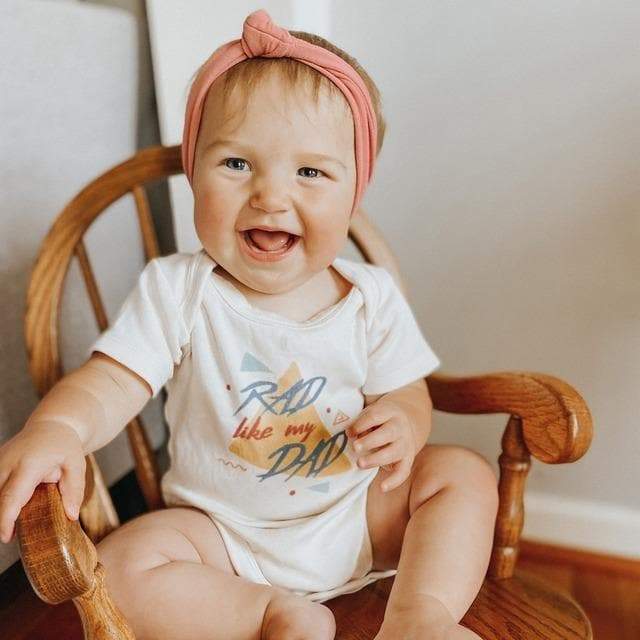 graphic bodysuit | rad like my dad - HoneyBug 