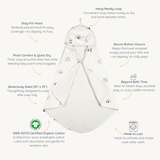 Organic Baby Towel - Rainbow