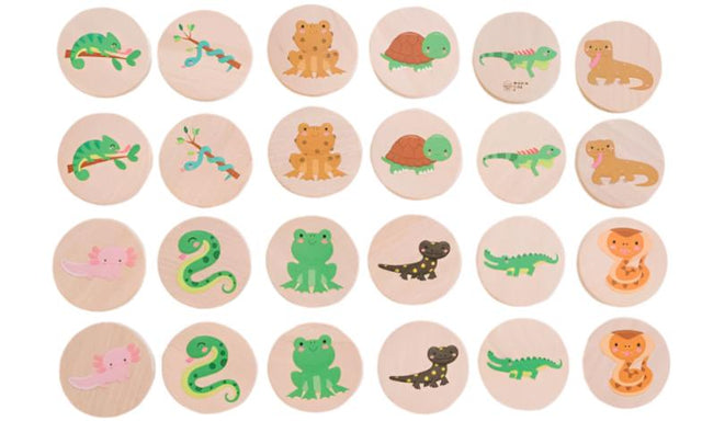Reptiles Matching Tiles - HoneyBug 