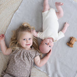 Seafoam Waffle Baby Blanket