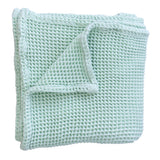Seafoam Waffle Baby Blanket