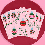Deck the Halls Napkins - 25 Square Napkins
