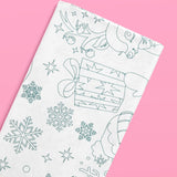 Color Me Merry Paper Tablecloth - Coloring Tablecloth