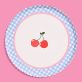 Cherry Plates - 24 Paper Plates
