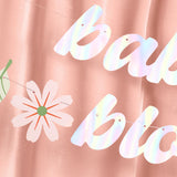 Baby In Bloom Banner - Iridescent Foil Banner