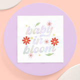 Baby in Bloom Napkins - 50 White Napkins