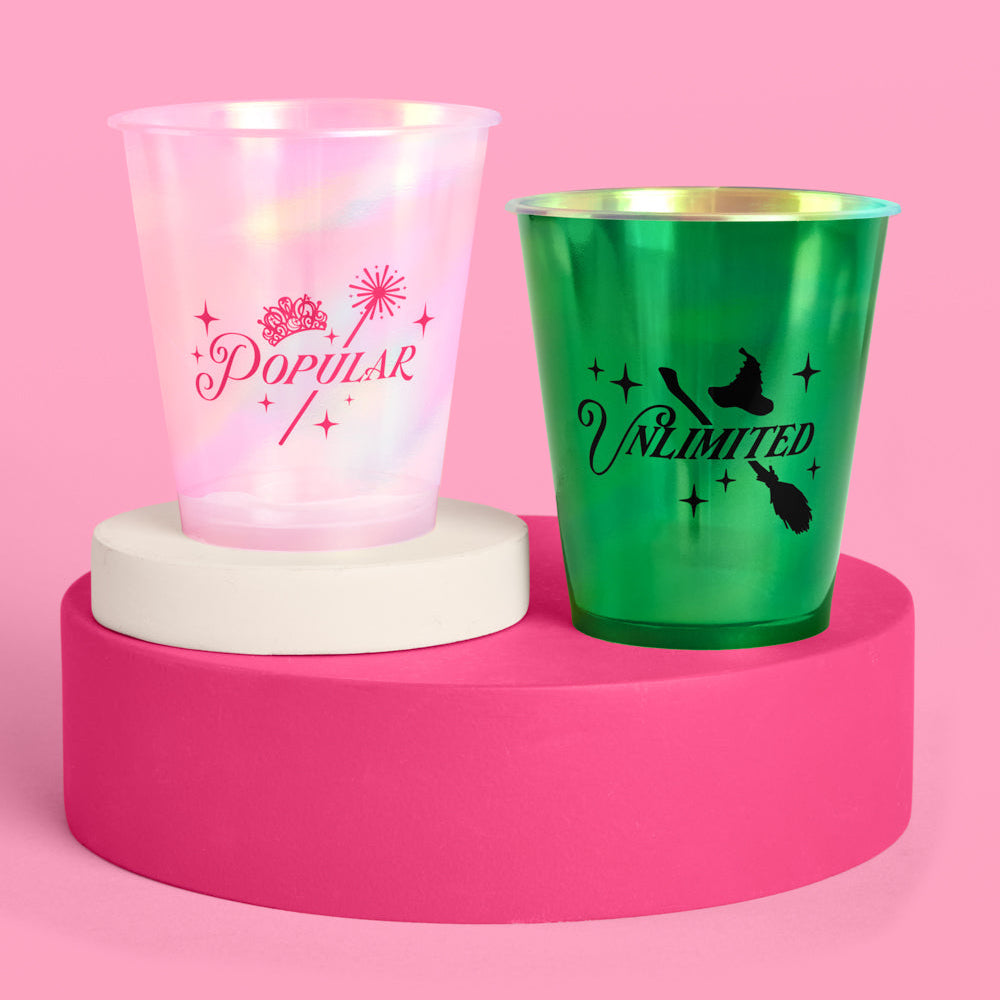Emerald City Cups - 16 Plastic Cups