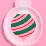 Christmas Ornament Plates - 24 Paper Plates