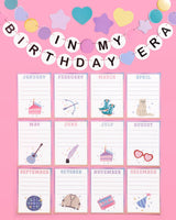 Bday Era Classroom Set - 18 Bulletin Board Pieces