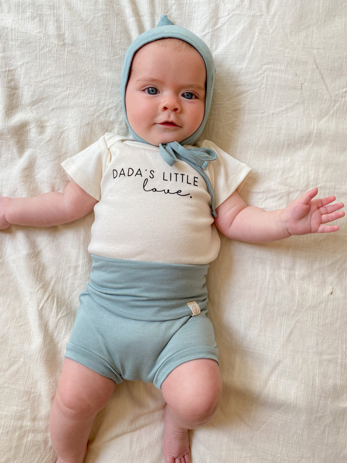 Dada's Little Love Organic Cotton Baby Bodysuit Short Sleeve - HoneyBug 