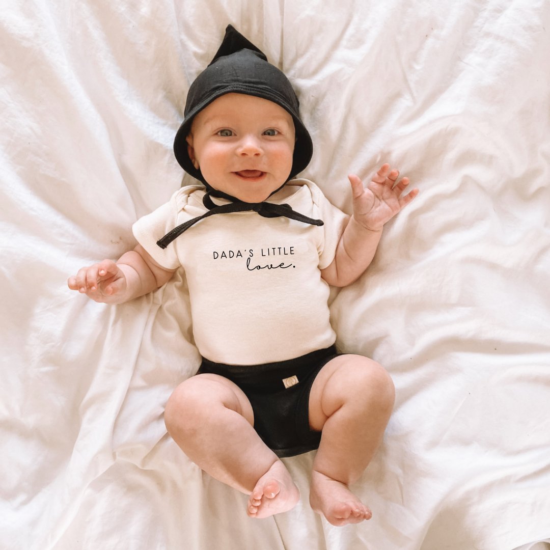 Dada's Little Love Organic Cotton Baby Bodysuit Short Sleeve - HoneyBug 