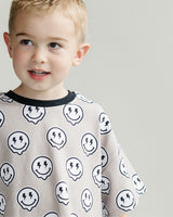 Short Sleeve Bubble Romper | Electric Drippy - HoneyBug 