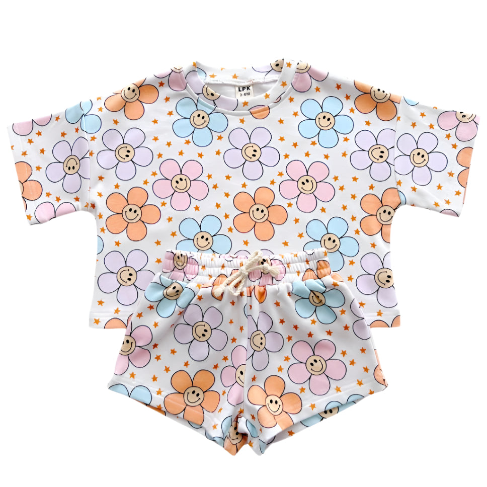 Shorts Set | Ditzy Daisy - HoneyBug 