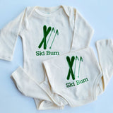 Pre-order for late September Ski Bum Long Sleeve Romper - HoneyBug 