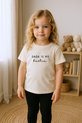 Dada is My Bestie Organic Cotton Kids T-shirt Short Sleeve - HoneyBug 