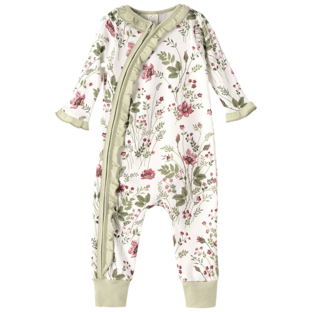 Pretty Petals Bamboo Zipper - HoneyBug 