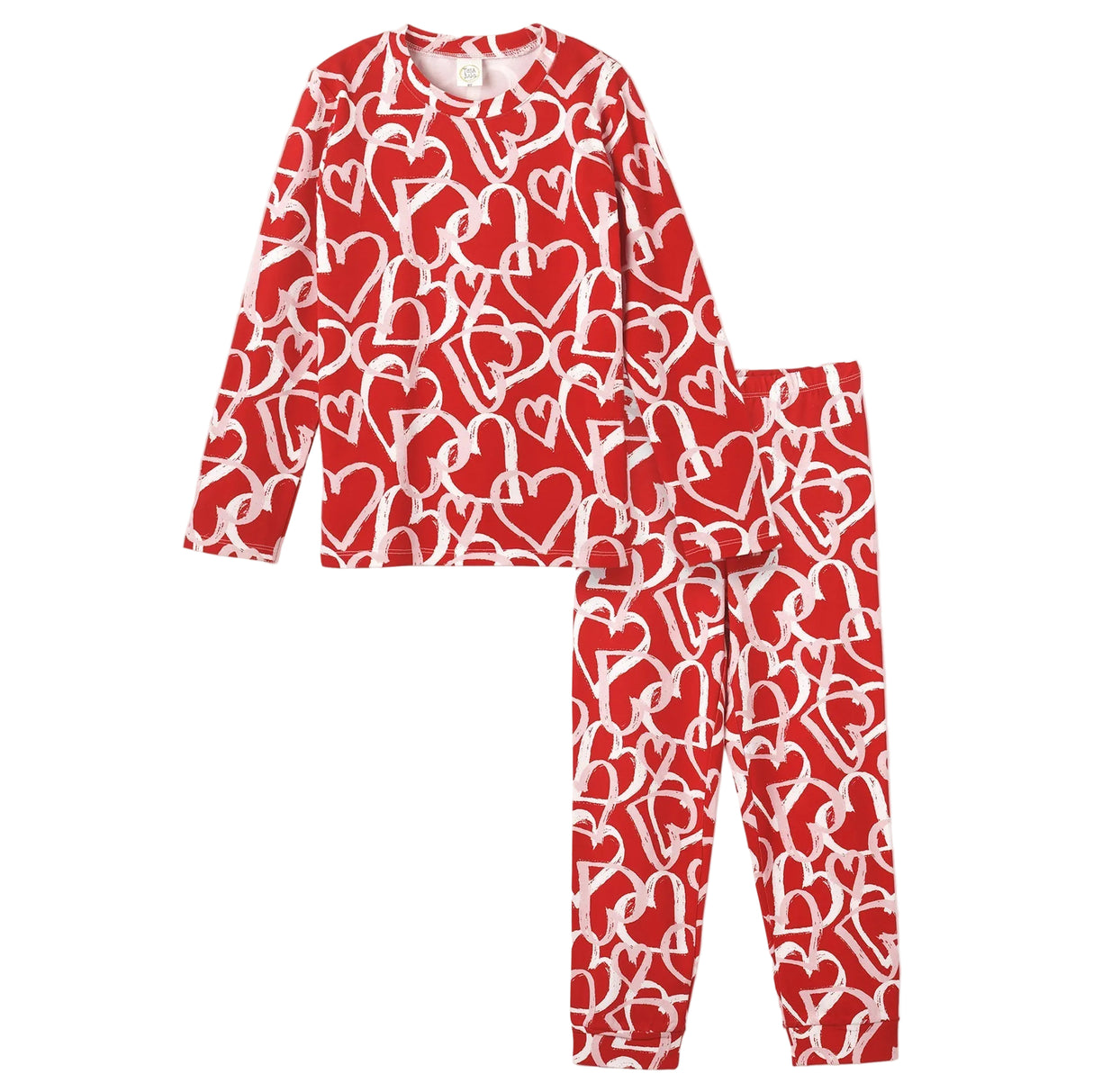 Happy Hearts Bamboo Pajama Set