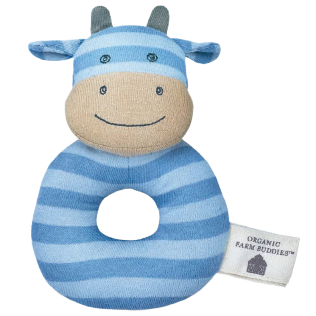 Mr. Moo - Teething Rattle - HoneyBug 