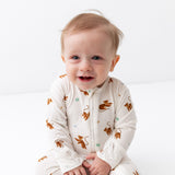 Tiger Zippered Footie - HoneyBug 