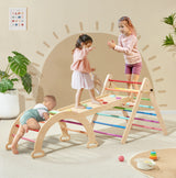 Tiny Land® 5-in-1 Rainbow Climbing Set - HoneyBug 