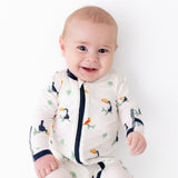 Toucan Zippered Footie - HoneyBug 