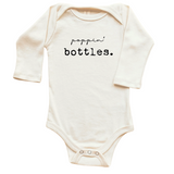 Poppin Bottles Organic Baby Bodysuit Long Sleeve