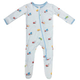 Trucks Zippered Footie - HoneyBug 