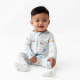 Trucks Zippered Footie - HoneyBug 