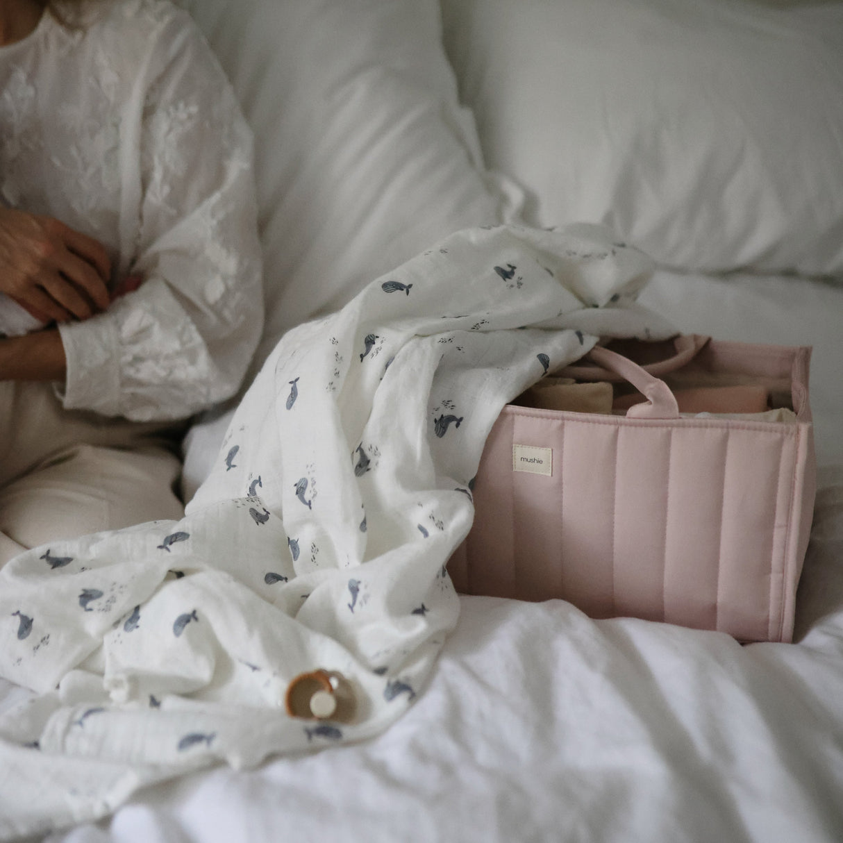 Diaper Caddy - Ivory