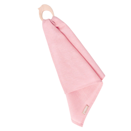 Galah - Linen + Maple Ring Teether - HoneyBug 