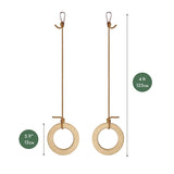 Wooden Gymnastic Rings for Kids - HoneyBug 