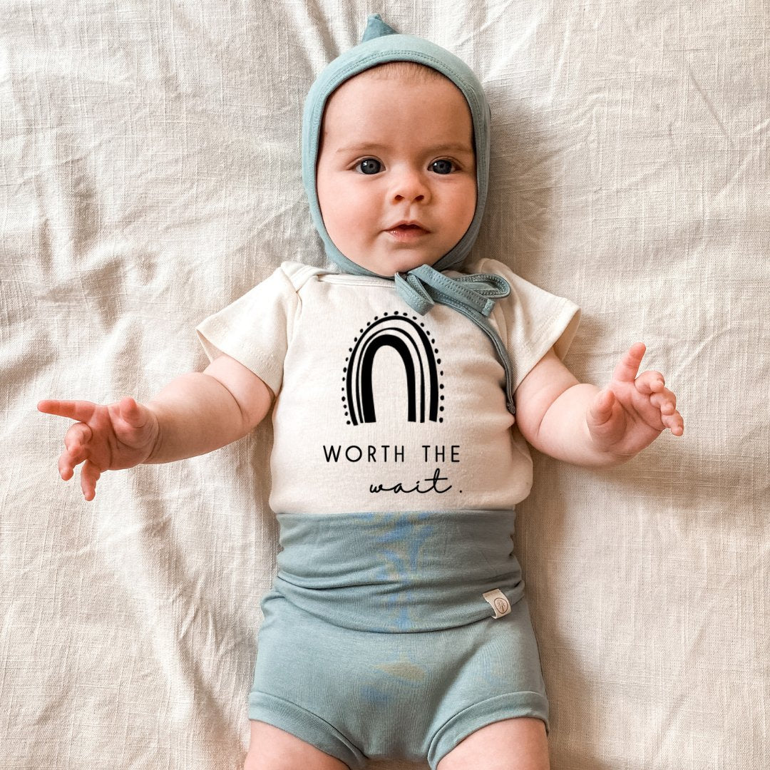 Worth the Wait Organic Baby Bodysuit