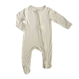 Zippered Footie - Apricot - HoneyBug 