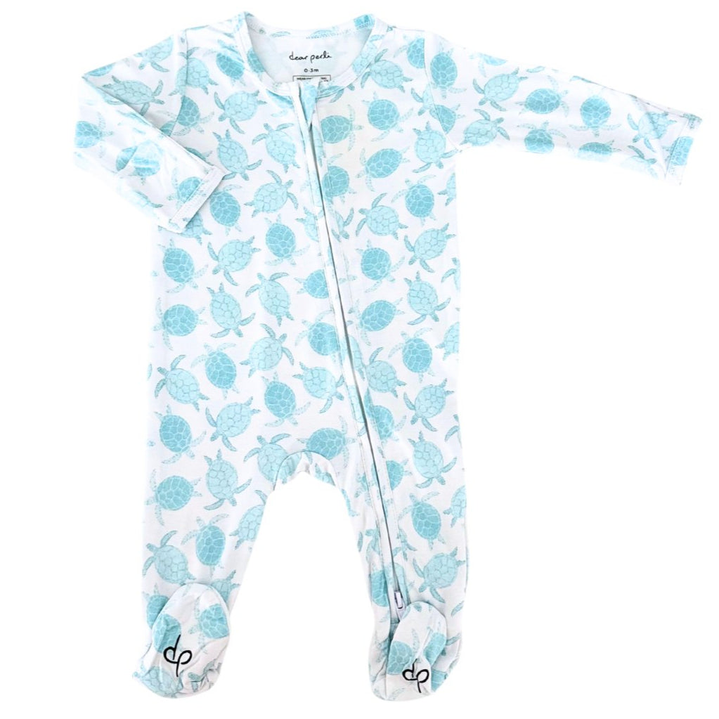 Zippered One Piece - Turtley Awesome - HoneyBug 