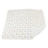 Vintage Bicycle and Northern Star Bamboo Muslin Newcastle Blanket - HoneyBug 